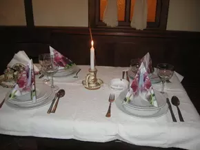 Székely étterem terített asztala
